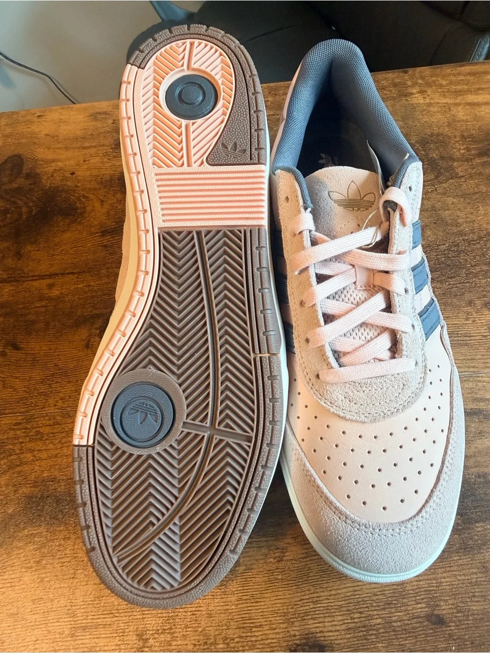 Adidas Tyshawn Pink and Gray Skate Shoes 13M